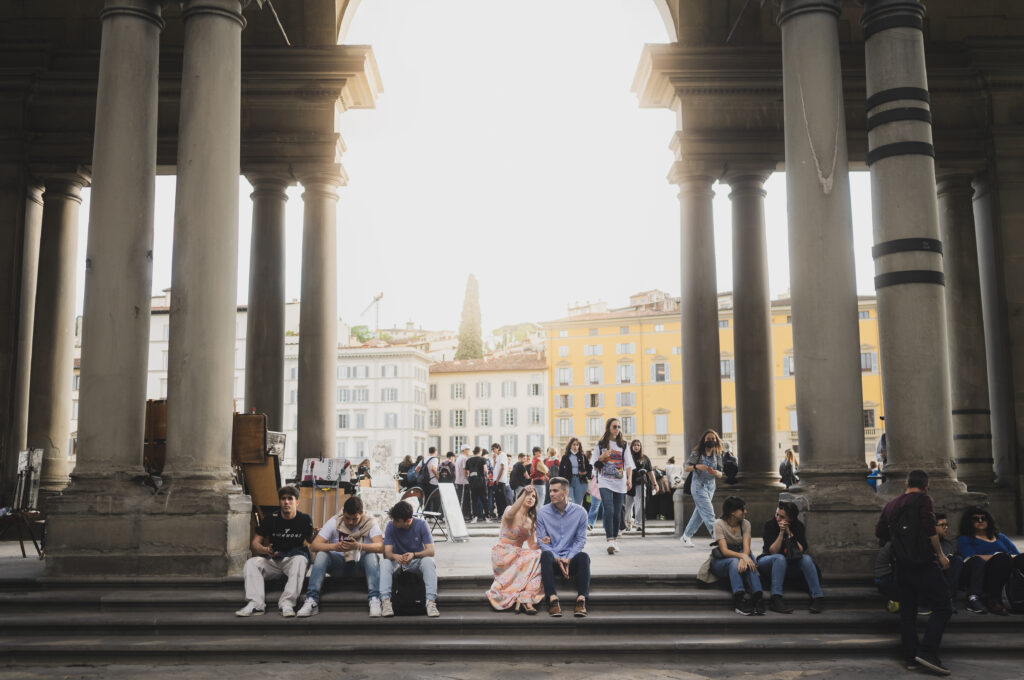 Fidanzamento in Firenze Uffizi