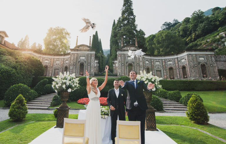 bride and groom at the mosaic